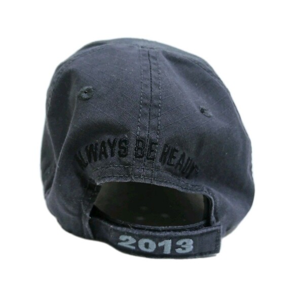 5.11 Tactical Strapback Hat Cap Gray Orange 2014 Adjustable Ripstop Be Ready - Picture 3 of 6